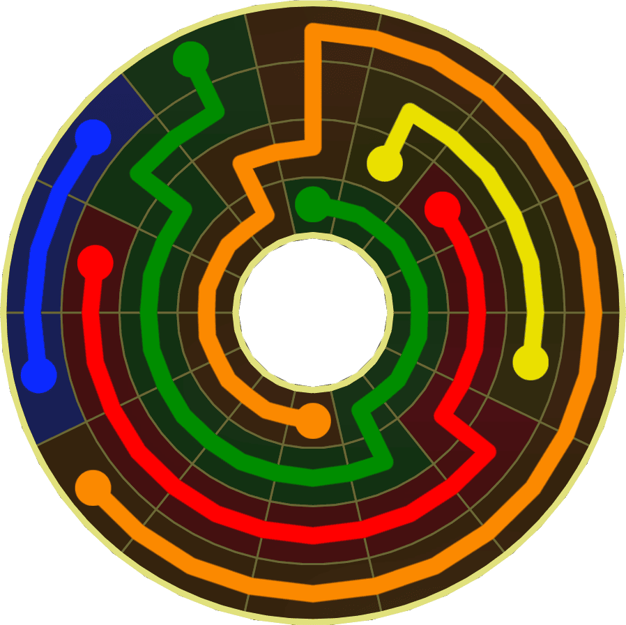 Flow Free Warps 1874 Solution