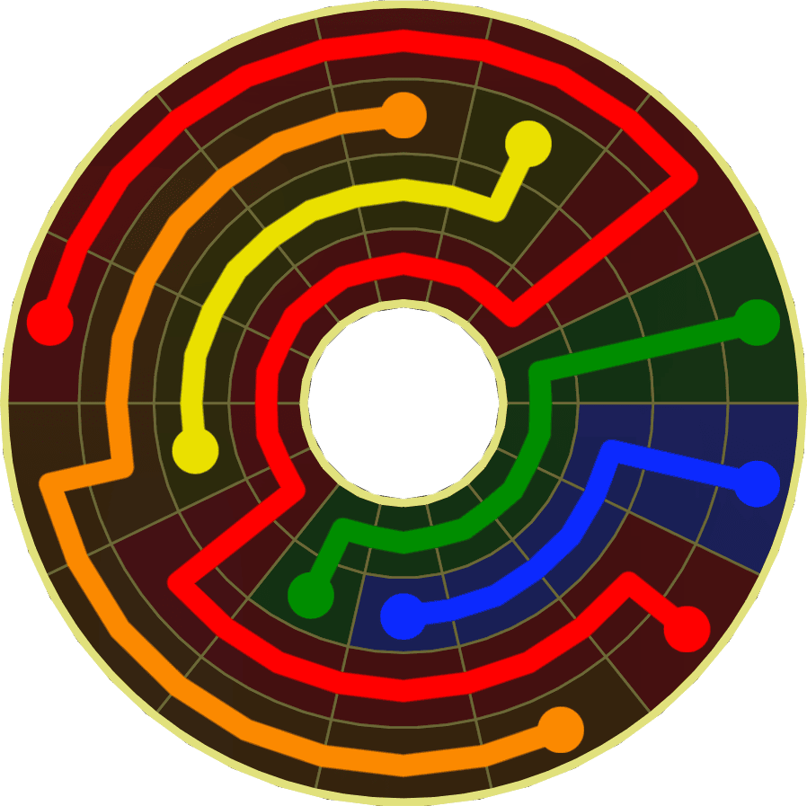 Flow Free Warps 1875 Solution