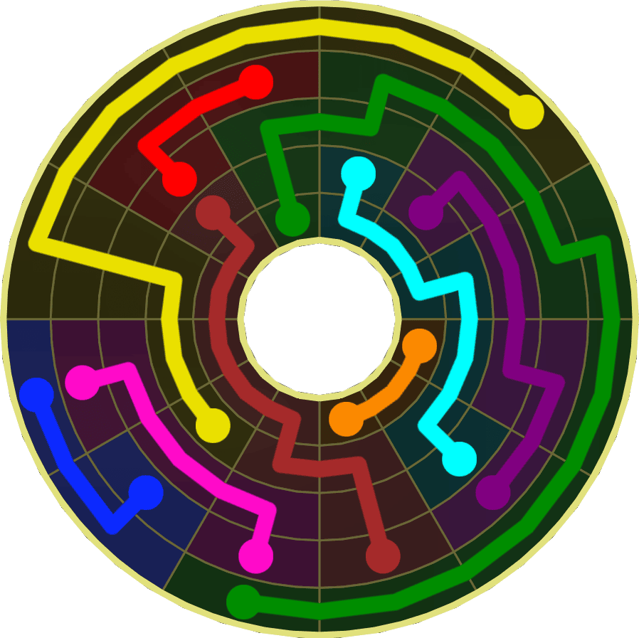Flow Free Warps 1900 Solution