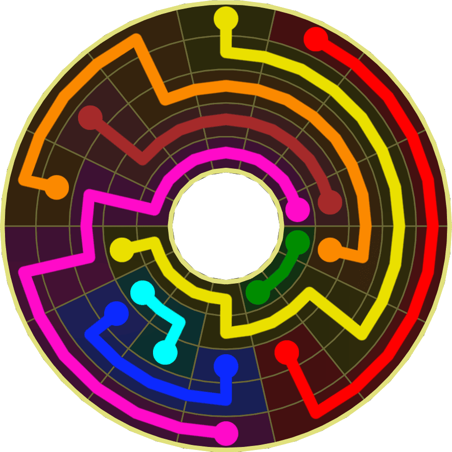 Flow Free Warps 1950 Solution