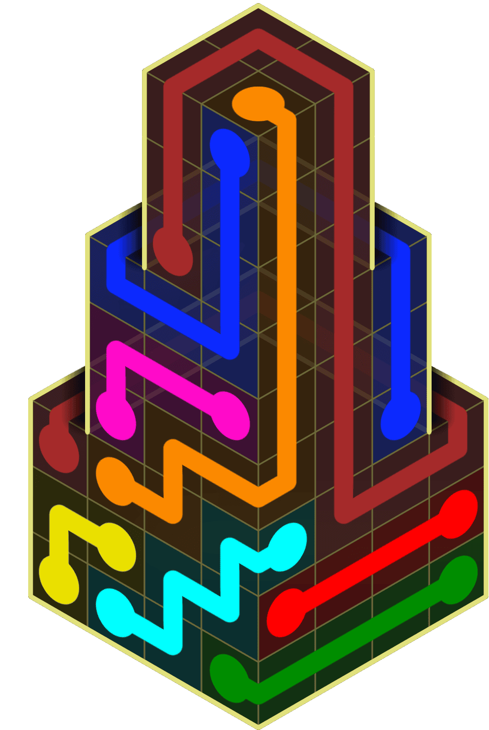 Flow Free Warps 2120 Solution