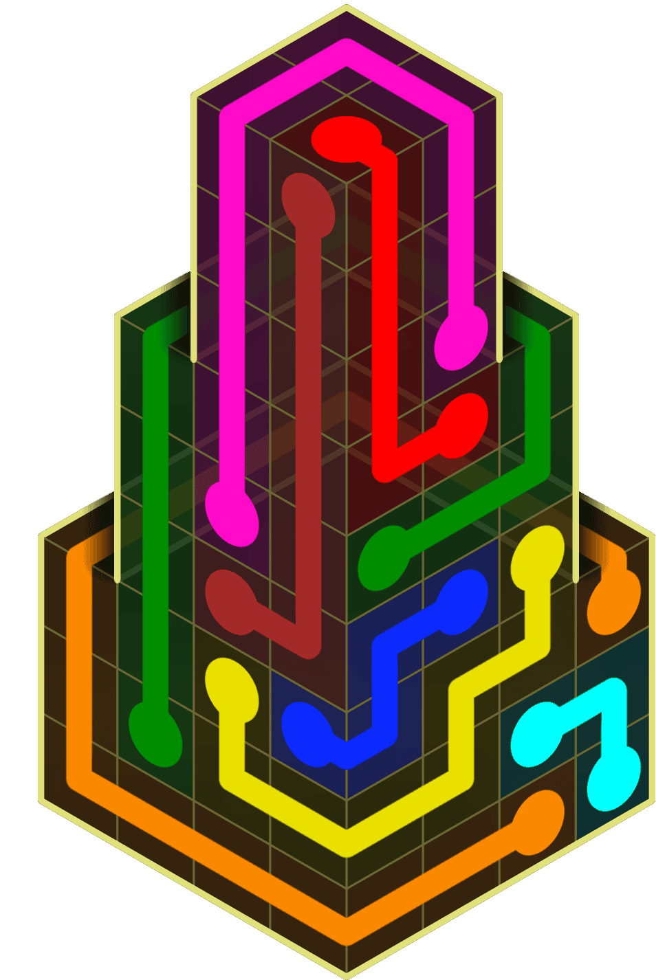 Flow Free Warps 2122 Solution