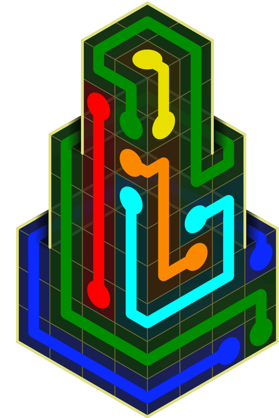 Flow Free Warps 2123 Solution