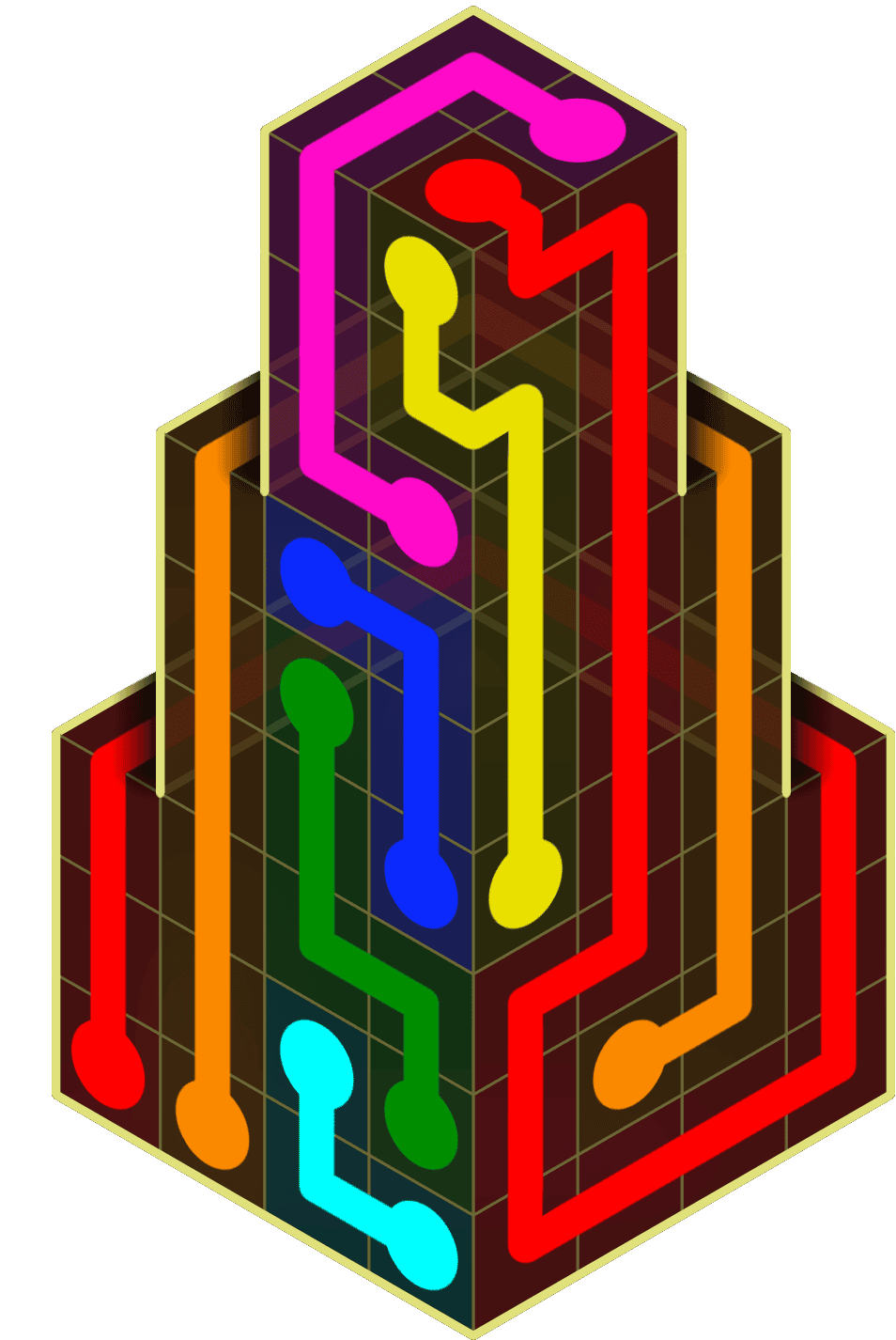 Flow Free Warps 2124 Solution
