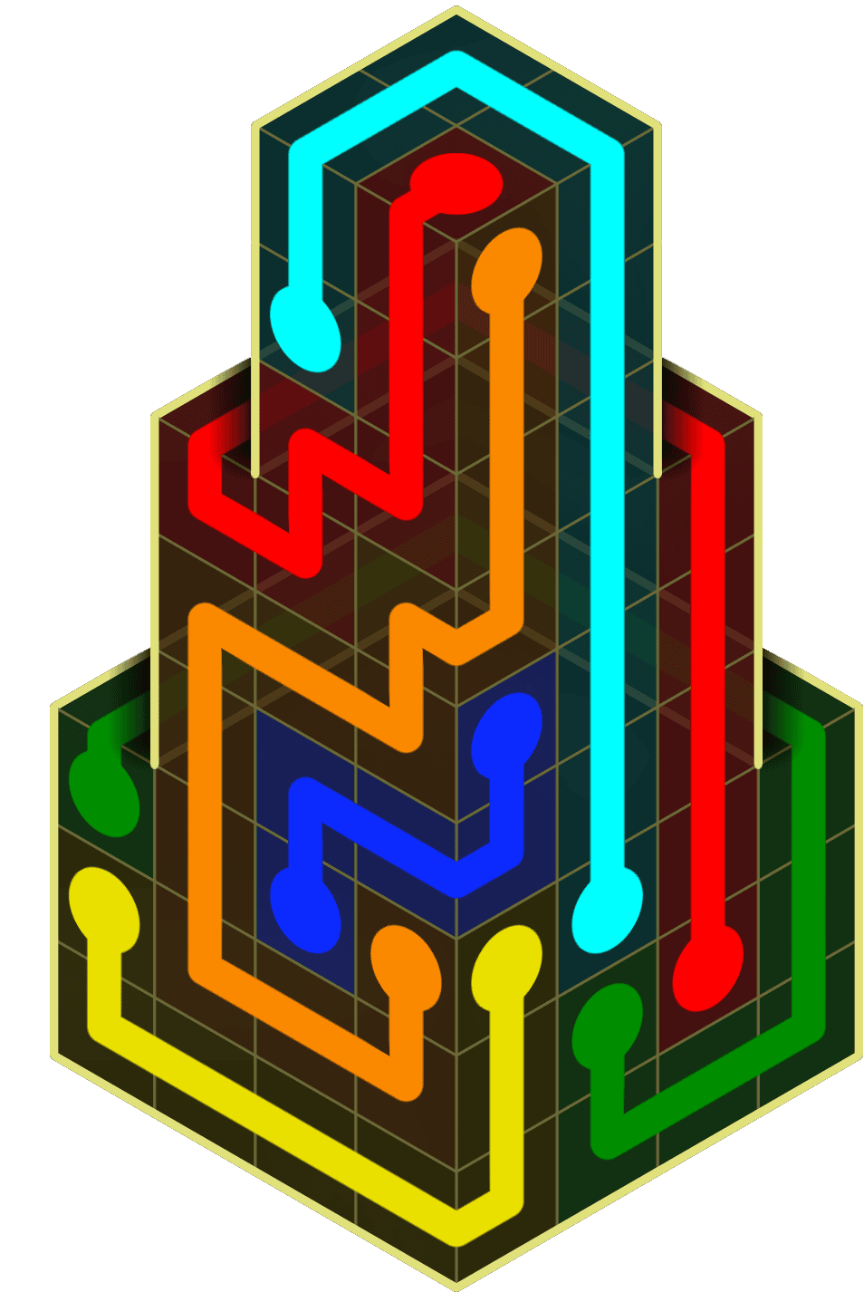 Flow Free Warps 2127 Solution