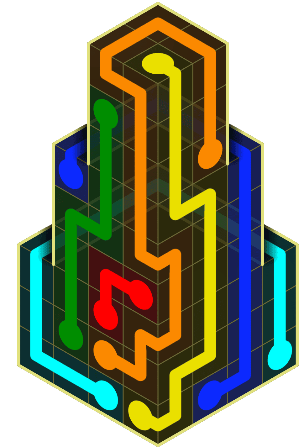 Flow Free Warps 2129 Solution