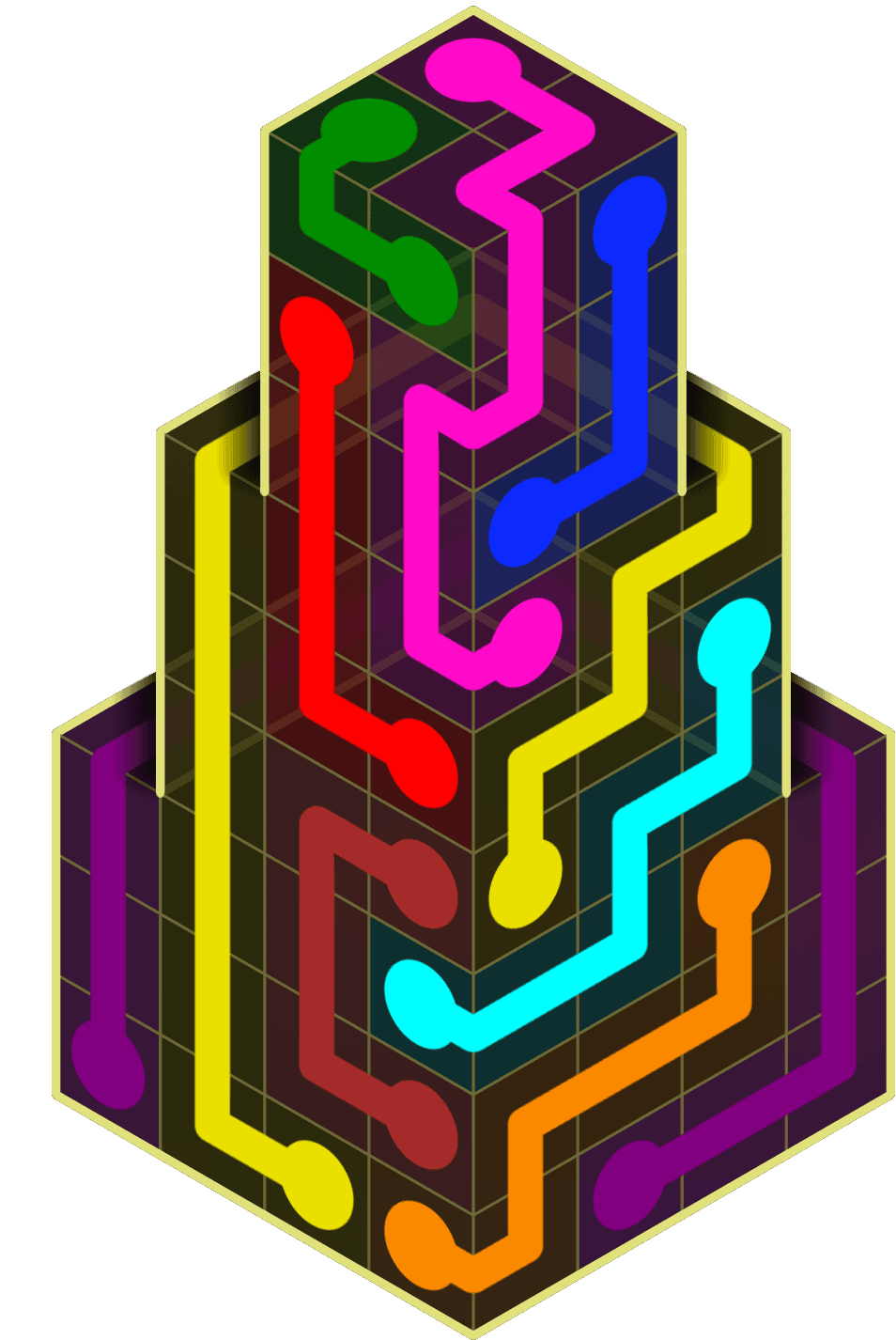 Flow Free Warps 2130 Solution