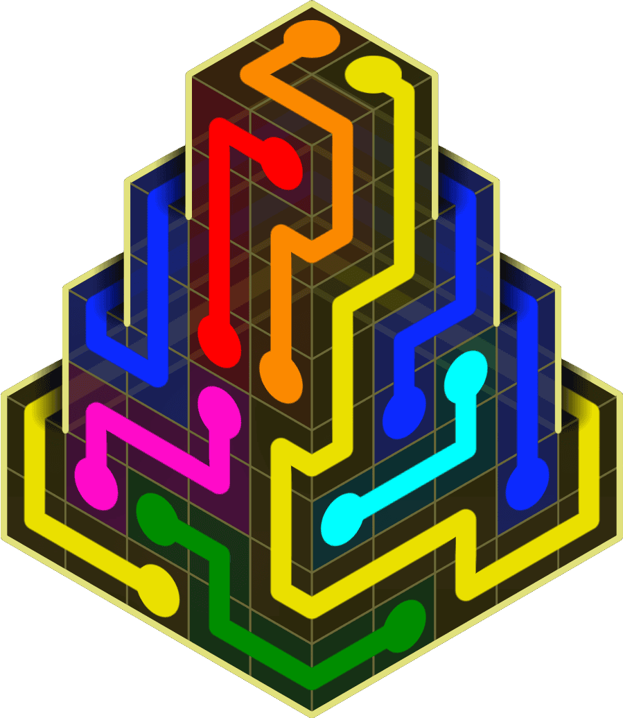 Flow Free Warps 2144 Solution