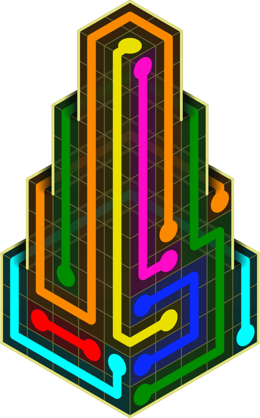 Flow Free Warps 2161 Solution