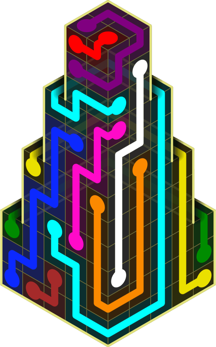 Flow Free Warps 2162 Solution