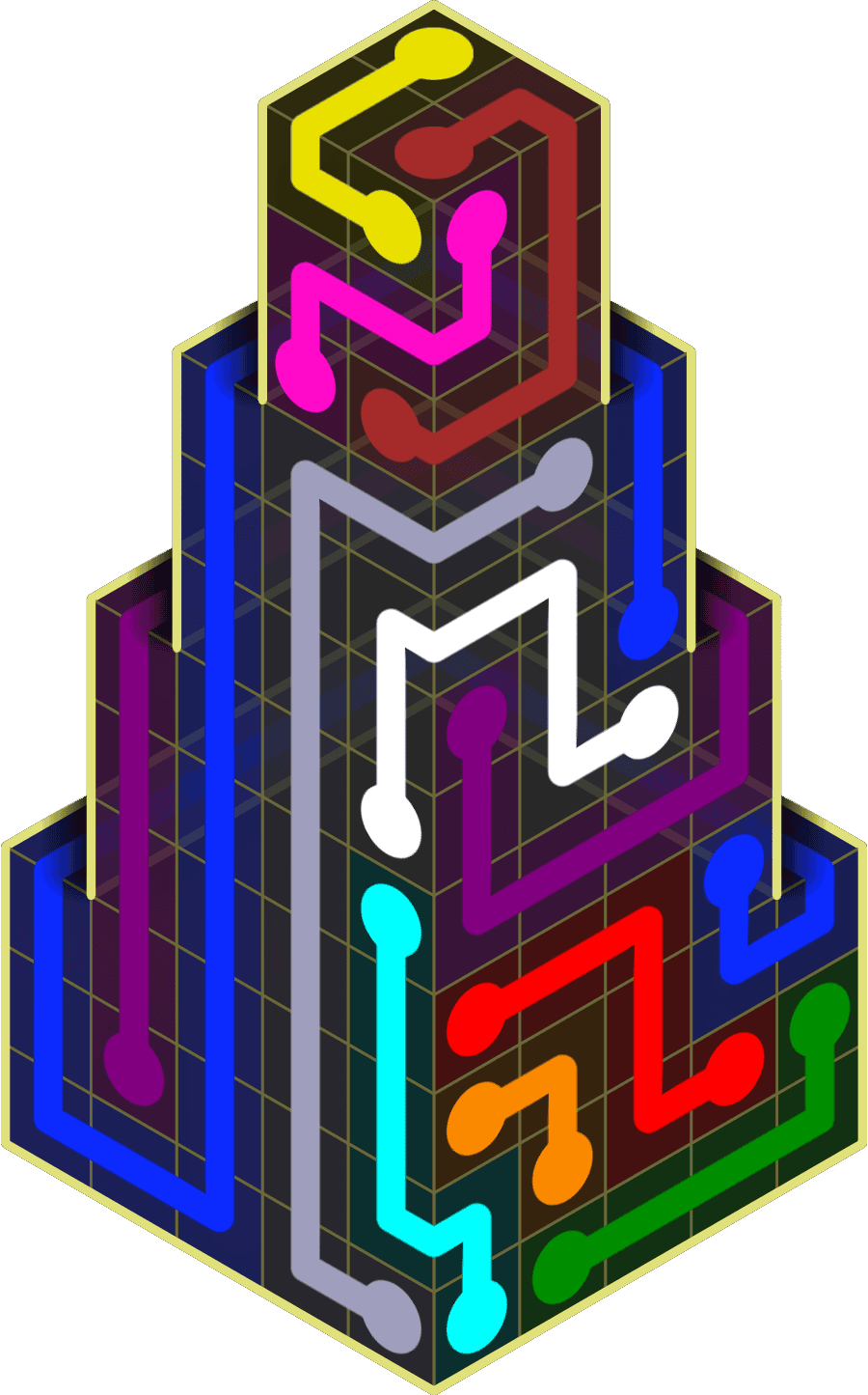 Flow Free Warps 2166 Solution