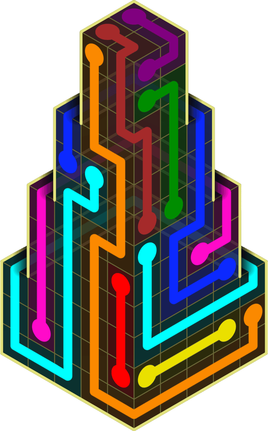 Flow Free Warps 2170 Solution