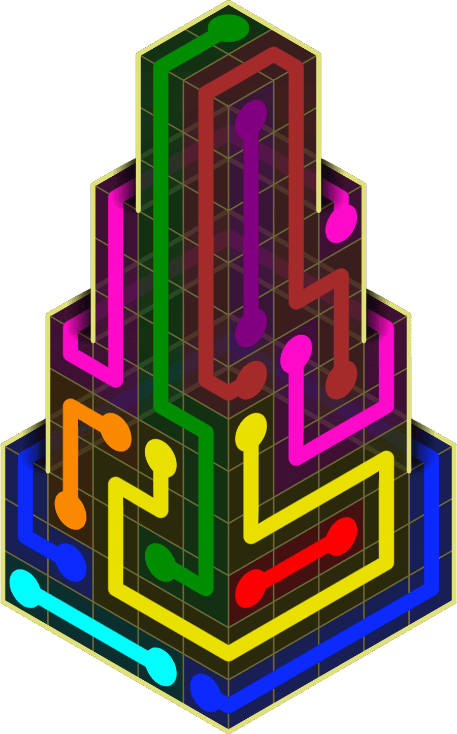 Flow Free Warps 2172 Solution