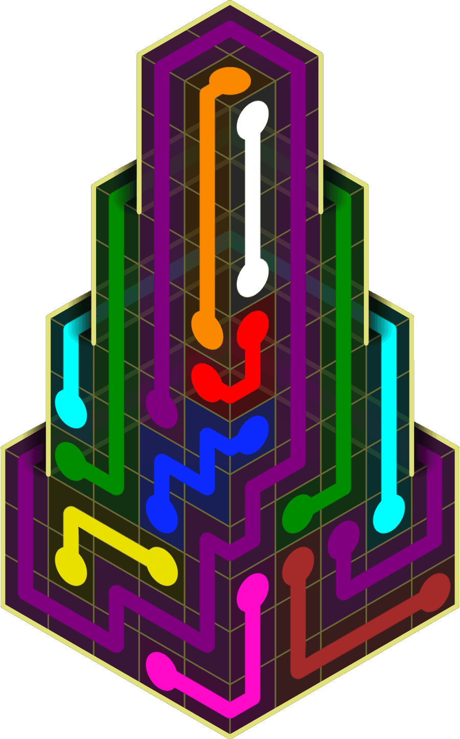 Flow Free Warps 2182 Solution