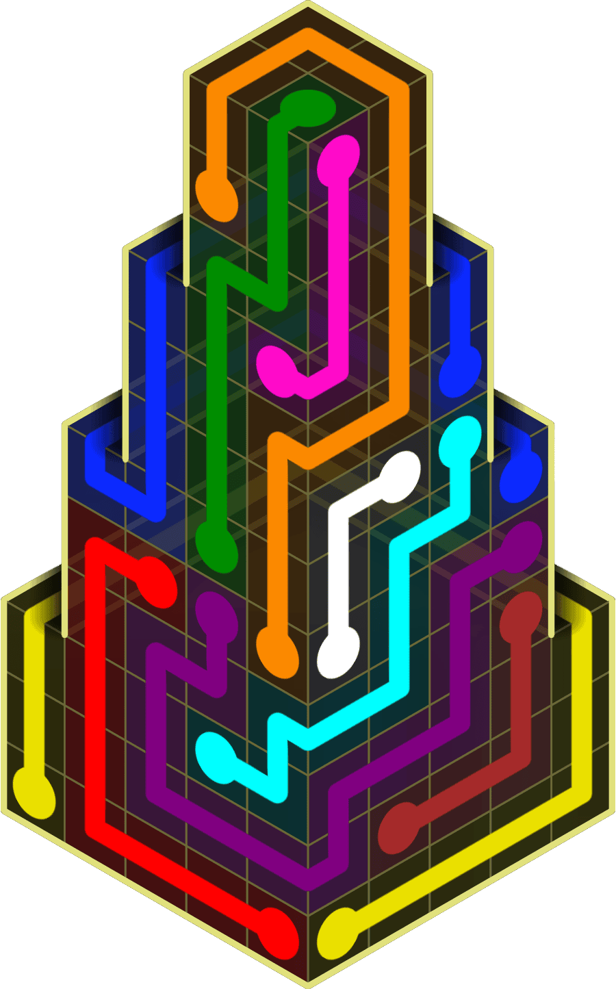 Flow Free Warps 2188 Solution