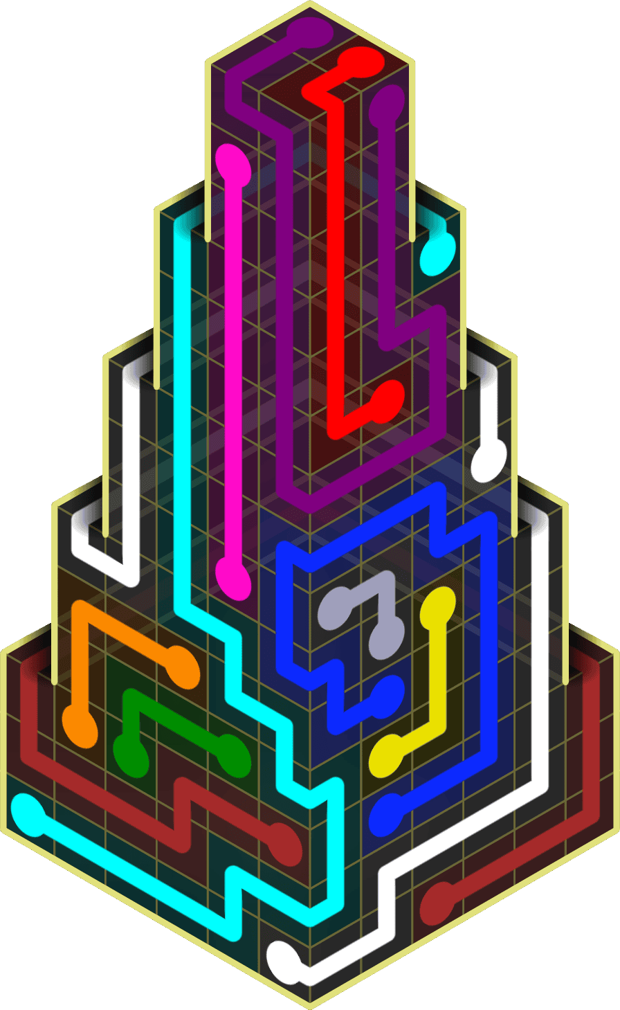 Flow Free Warps 2224 Solution