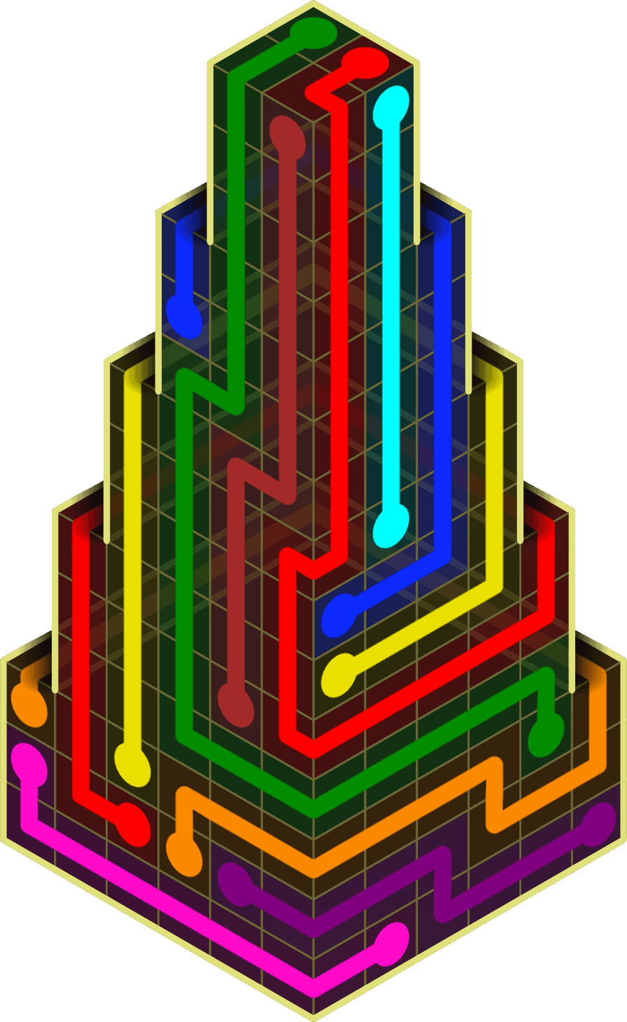 Flow Free Warps 2228 Solution