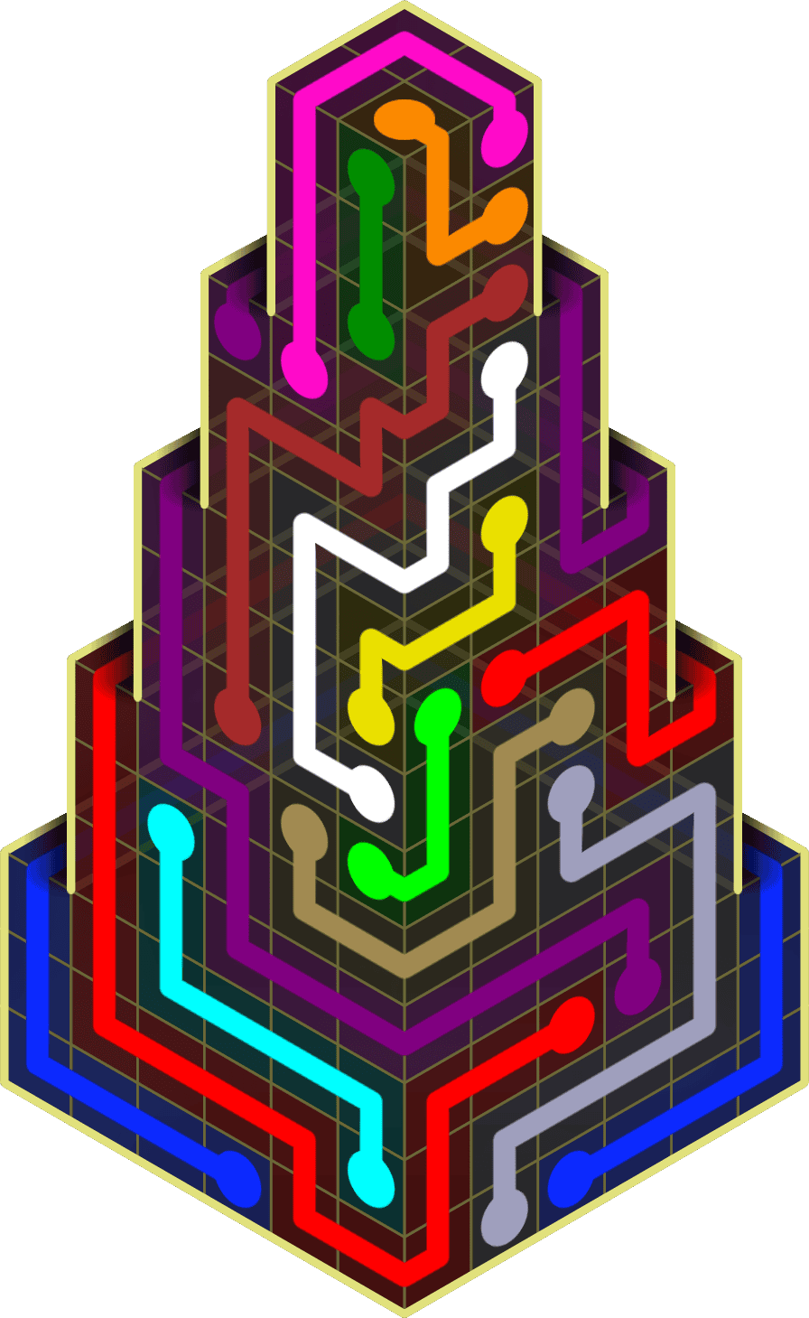 Flow Free Warps 2229 Solution