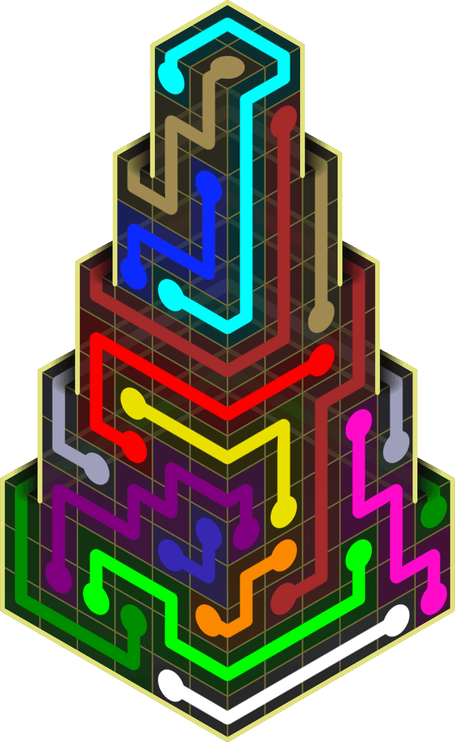 Flow Free Warps 2237 Solution