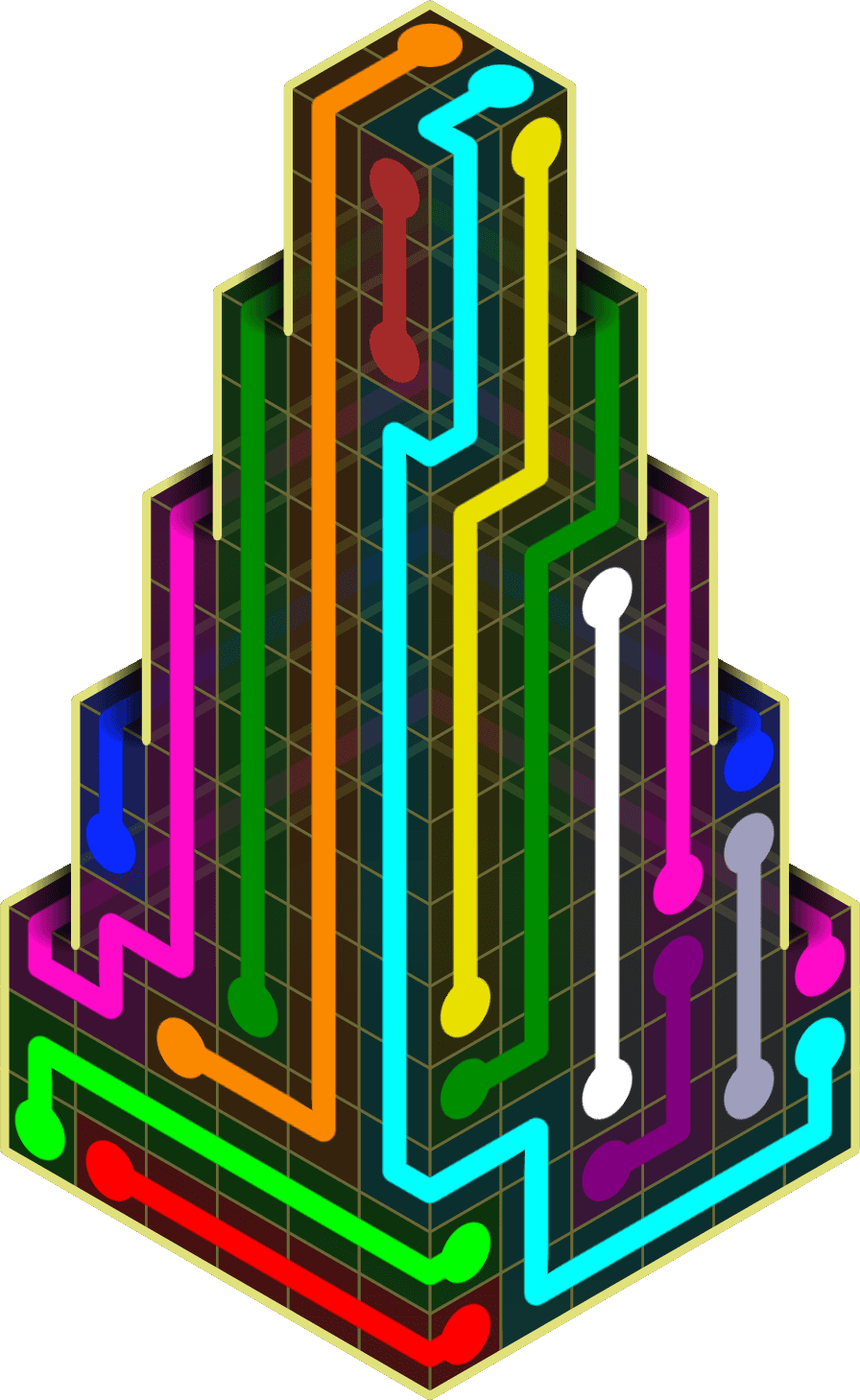 Flow Free Warps 2250 Solution
