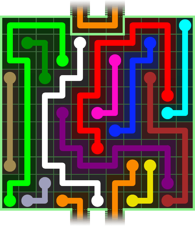 Flow Free Warps 3129 Solution