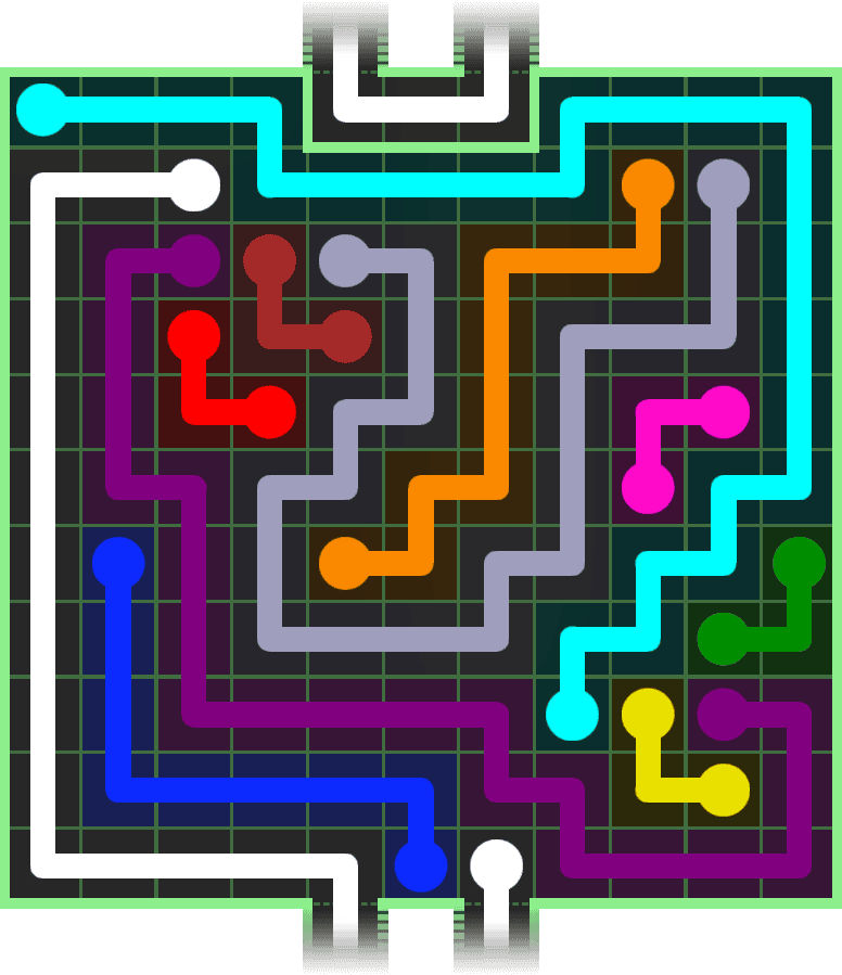 Flow Free Warps 3140 Solution