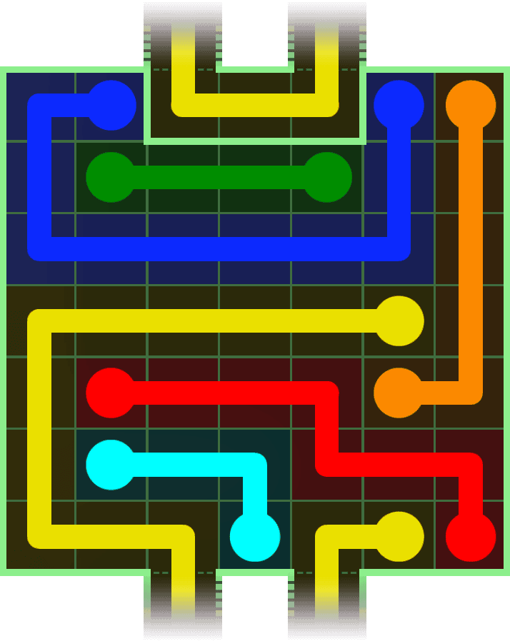 Flow Free Warps 3018 Solution