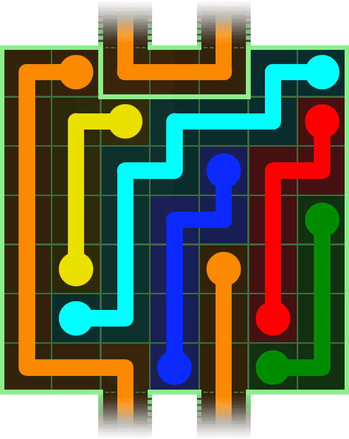 Flow Free Warps 3021 Solution