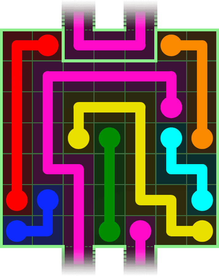 Flow Free Warps 3024 Solution