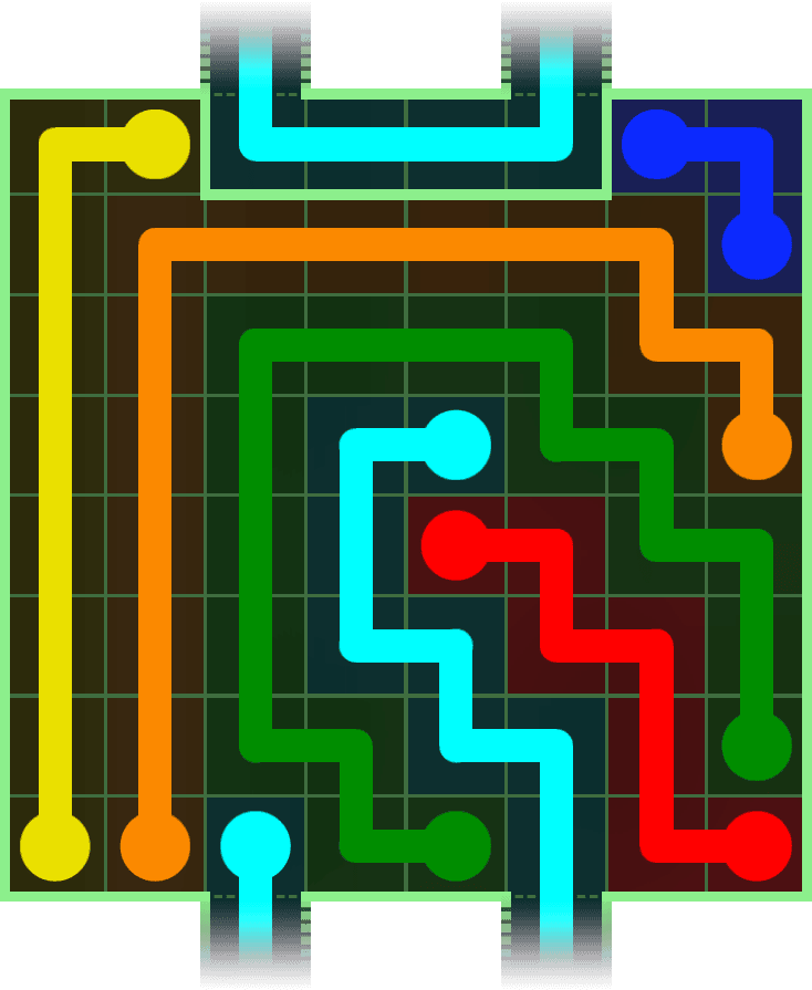 Flow Free Warps 3040 Solution