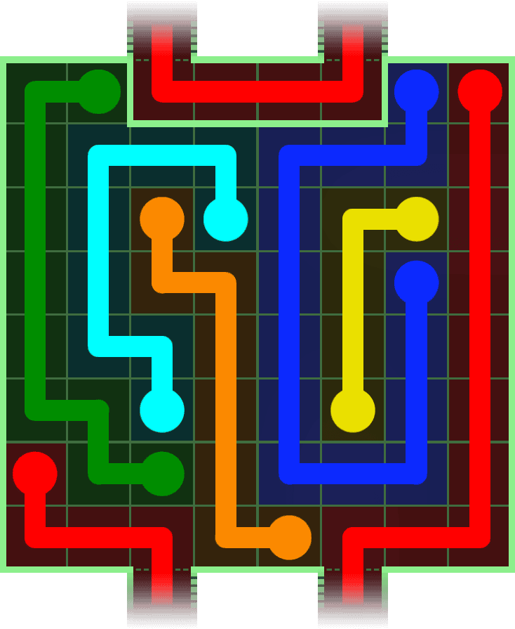 Flow Free Warps 3055 Solution