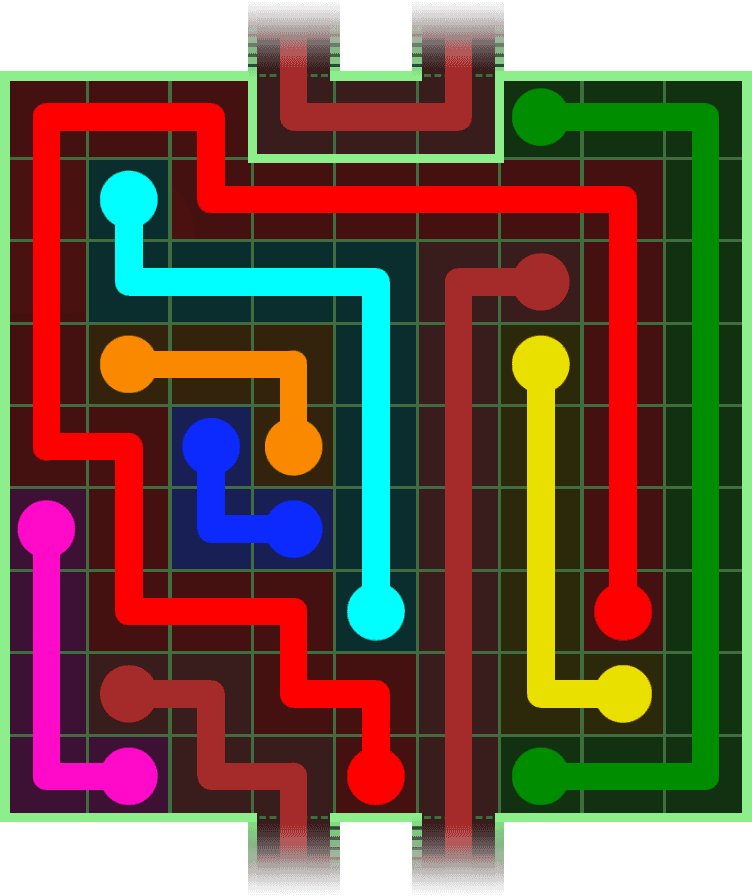 Flow Free Warps 3070 Solution