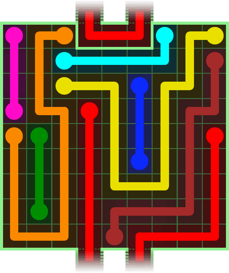 Flow Free Warps 3084 Solution