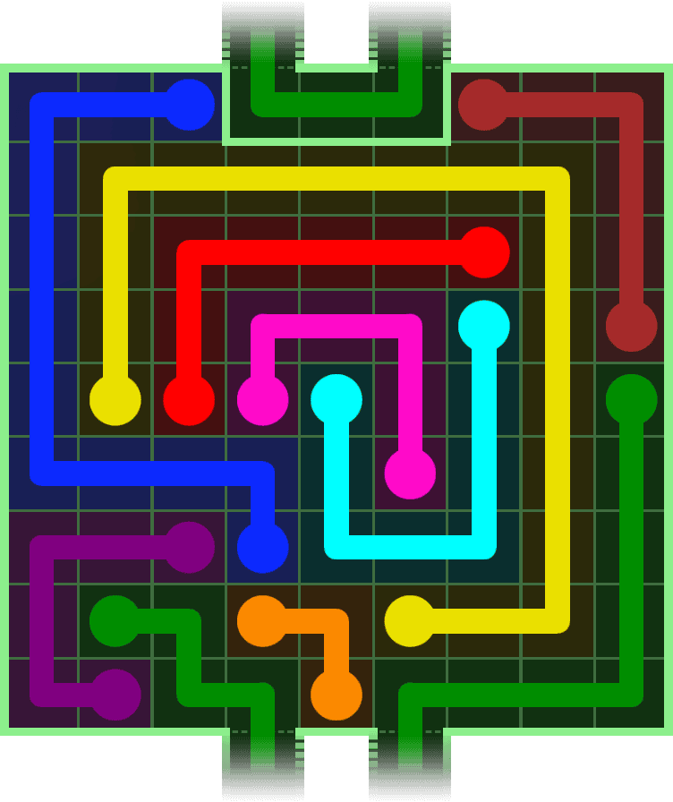 Flow Free Warps 3085 Solution