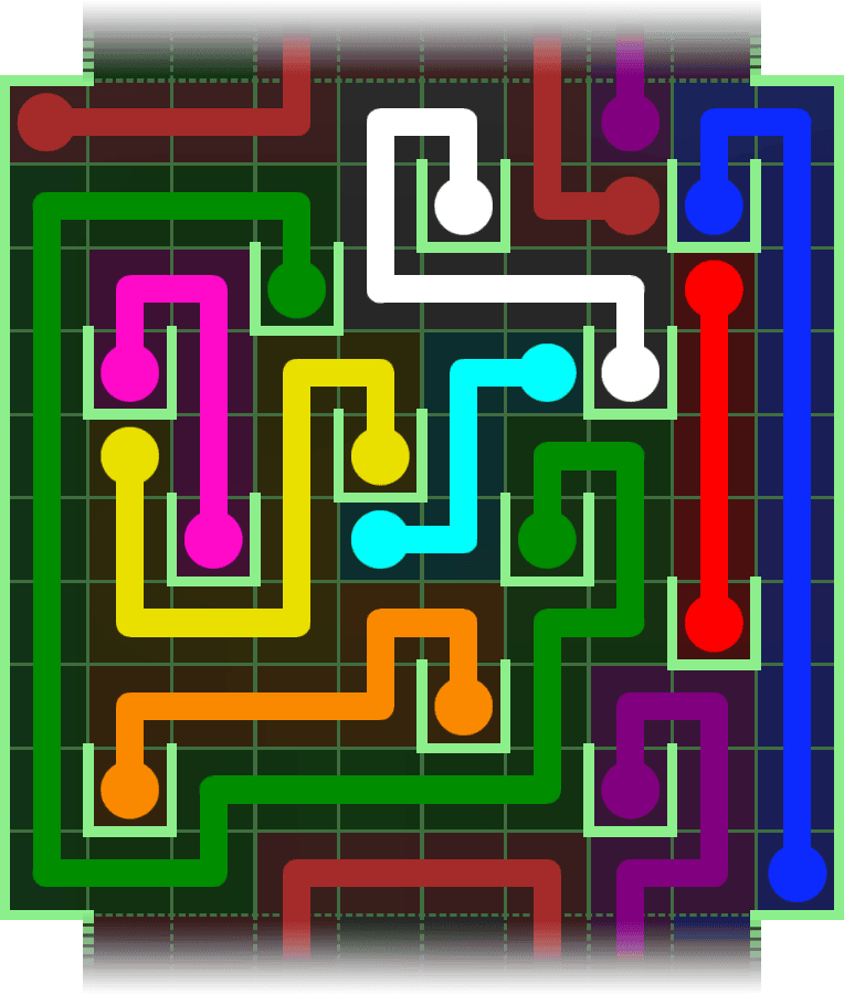 Flow Free Warps 2973 Solution