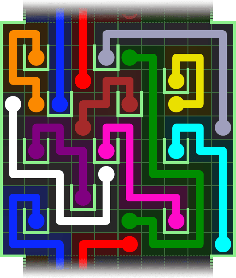 Flow Free Warps 2980 Solution