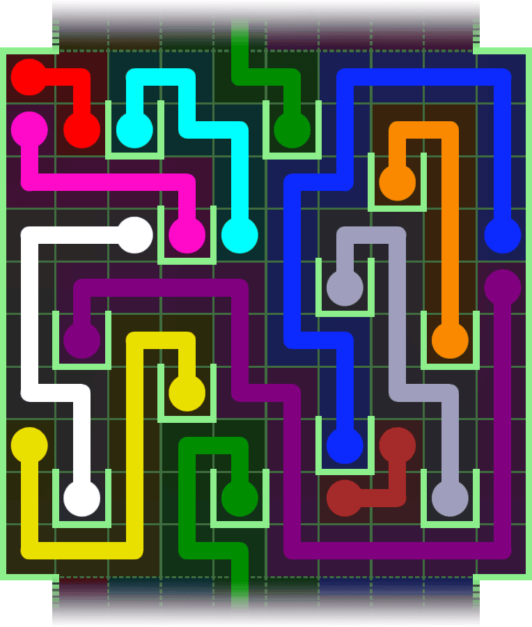 Flow Free Warps 2984 Solution