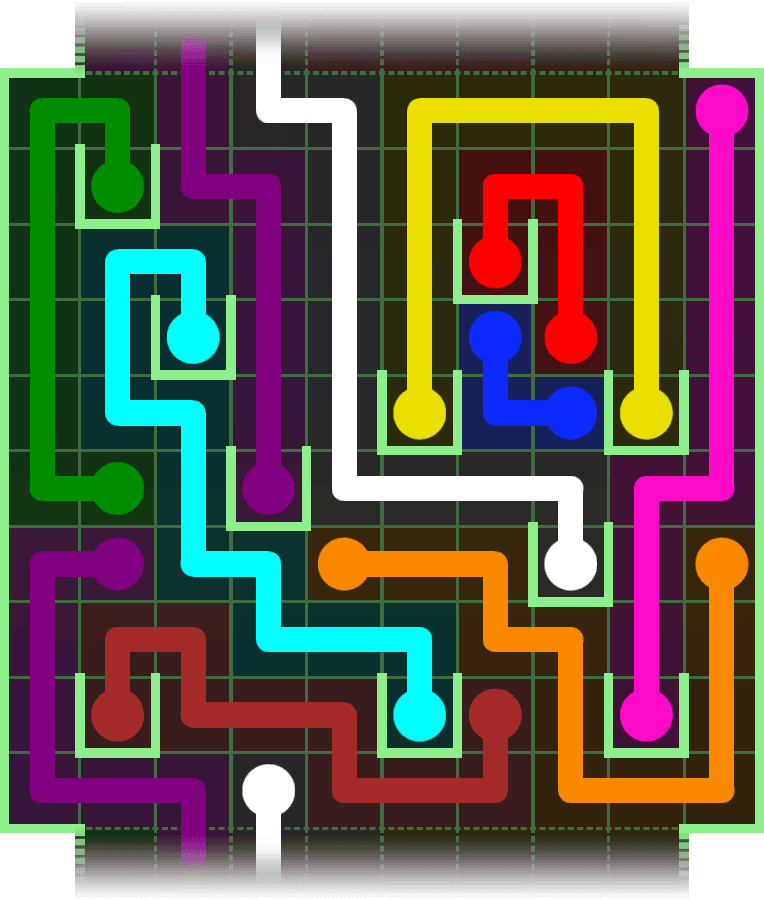 Flow Free Warps 2987 Solution