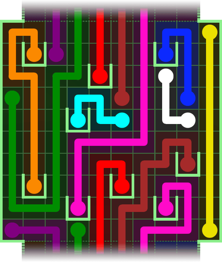 Flow Free Warps 2999 Solution