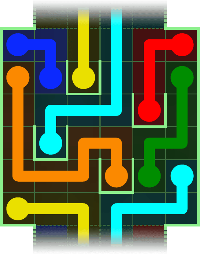 Flow Free Warps 2864 Solution