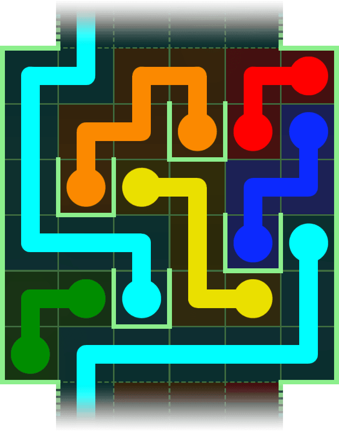 Flow Free Warps 2855 Solution