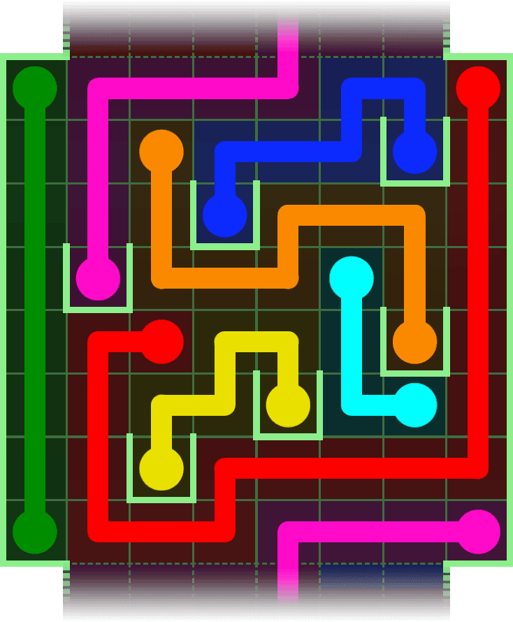 Flow Free Warps 2916 Solution