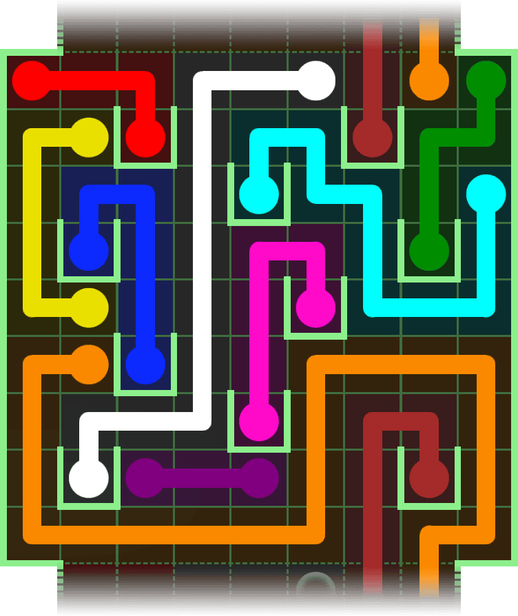 Flow Free Warps 2964 Solution