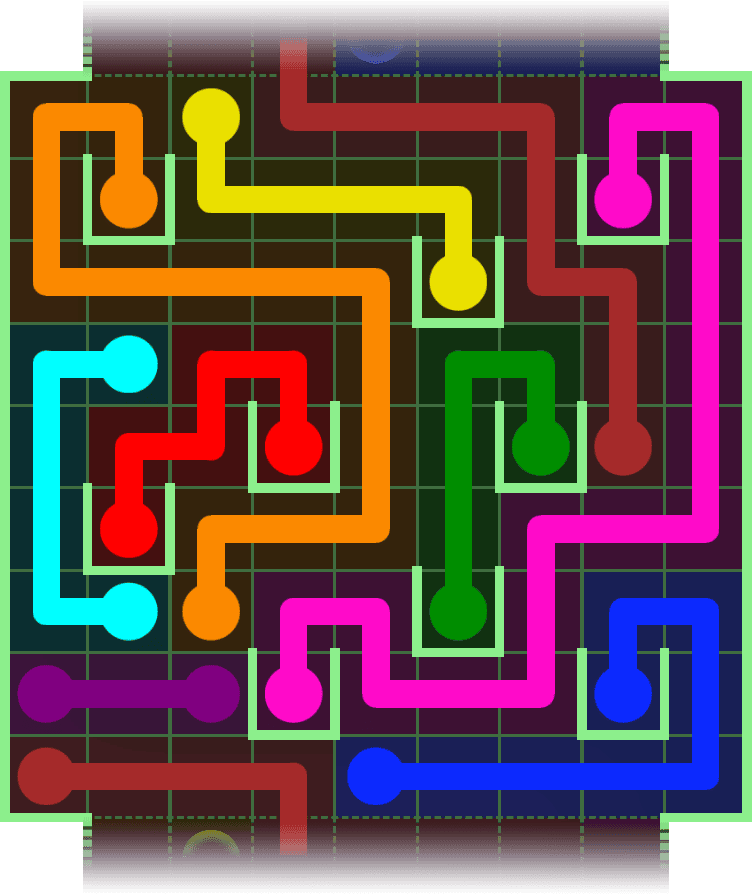 Flow Free Warps 2967 Solution