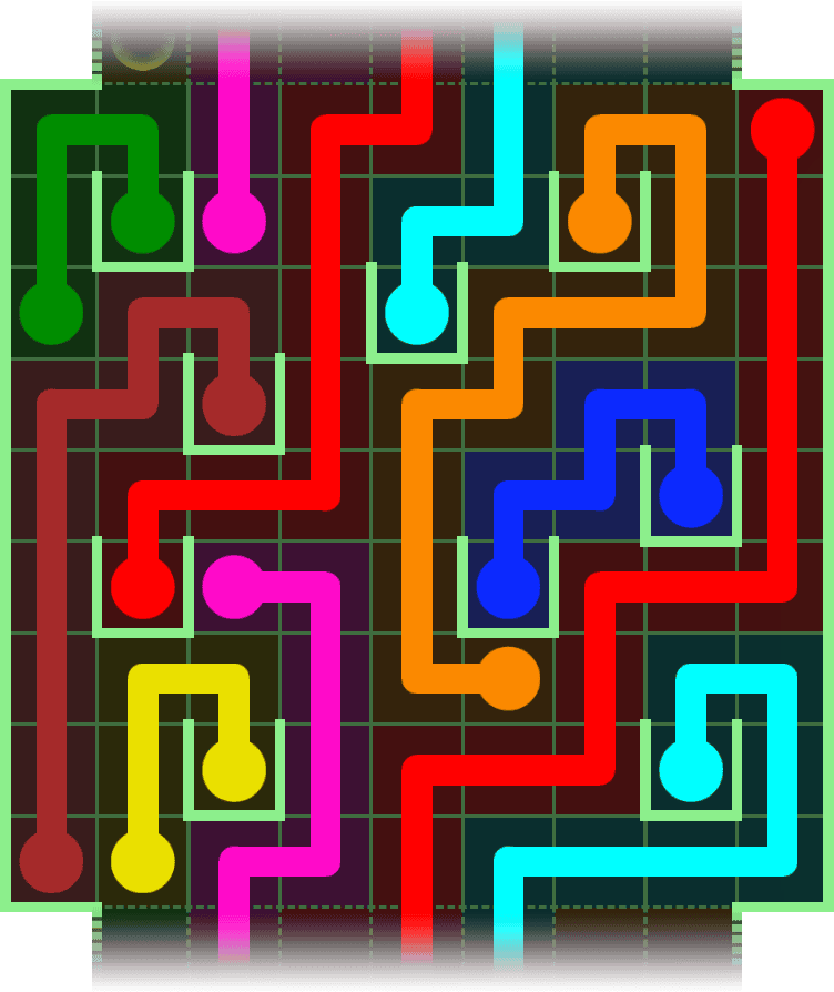 Flow Free Warps 2968 Solution