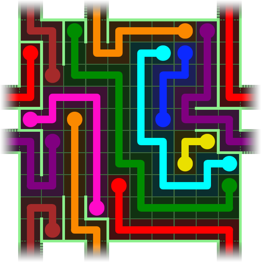 Flow Free Warps 2710 Solution