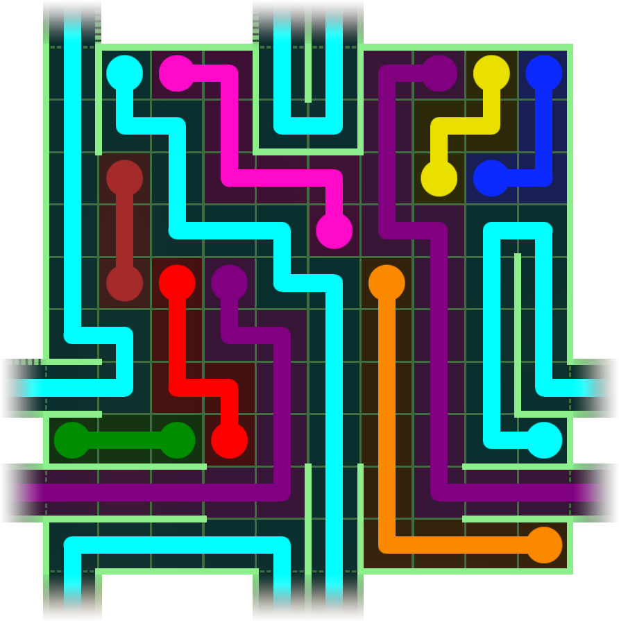 Flow Free Warps 2720 Solution