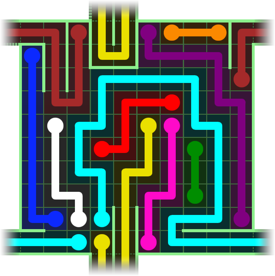 Flow Free Warps 2722 Solution