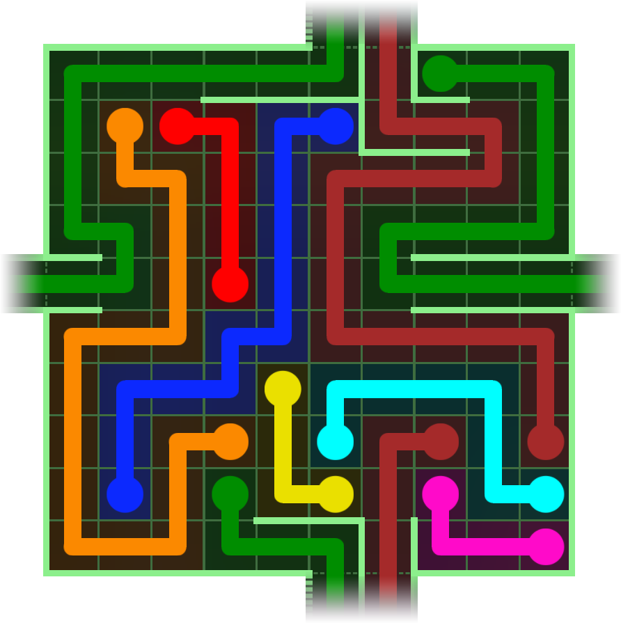 Flow Free Warps 2723 Solution