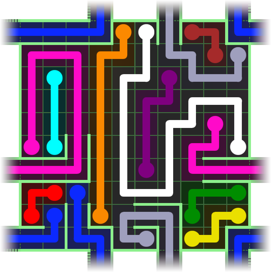 Flow Free Warps 2726 Solution